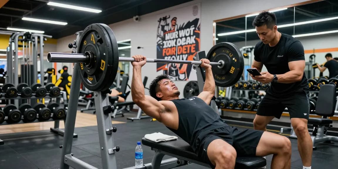 Bodybuilder trainiert im Steroidshop-Fitnessstudio, zeigt Stärke mit Gewichten und Motivation.