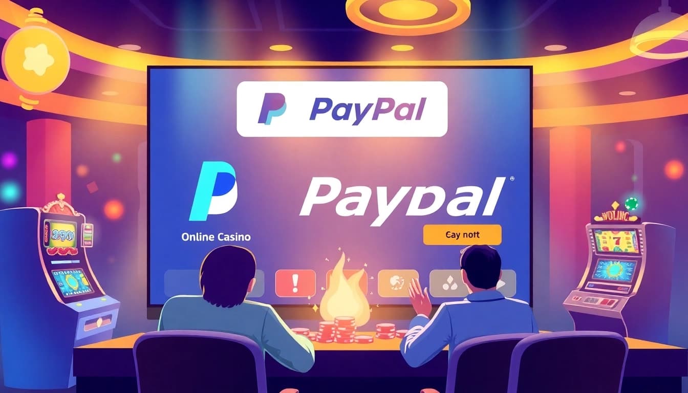 Showcase of casinos ohne deutsche lizenz paypal with players engaging in games and using PayPal for transactions.