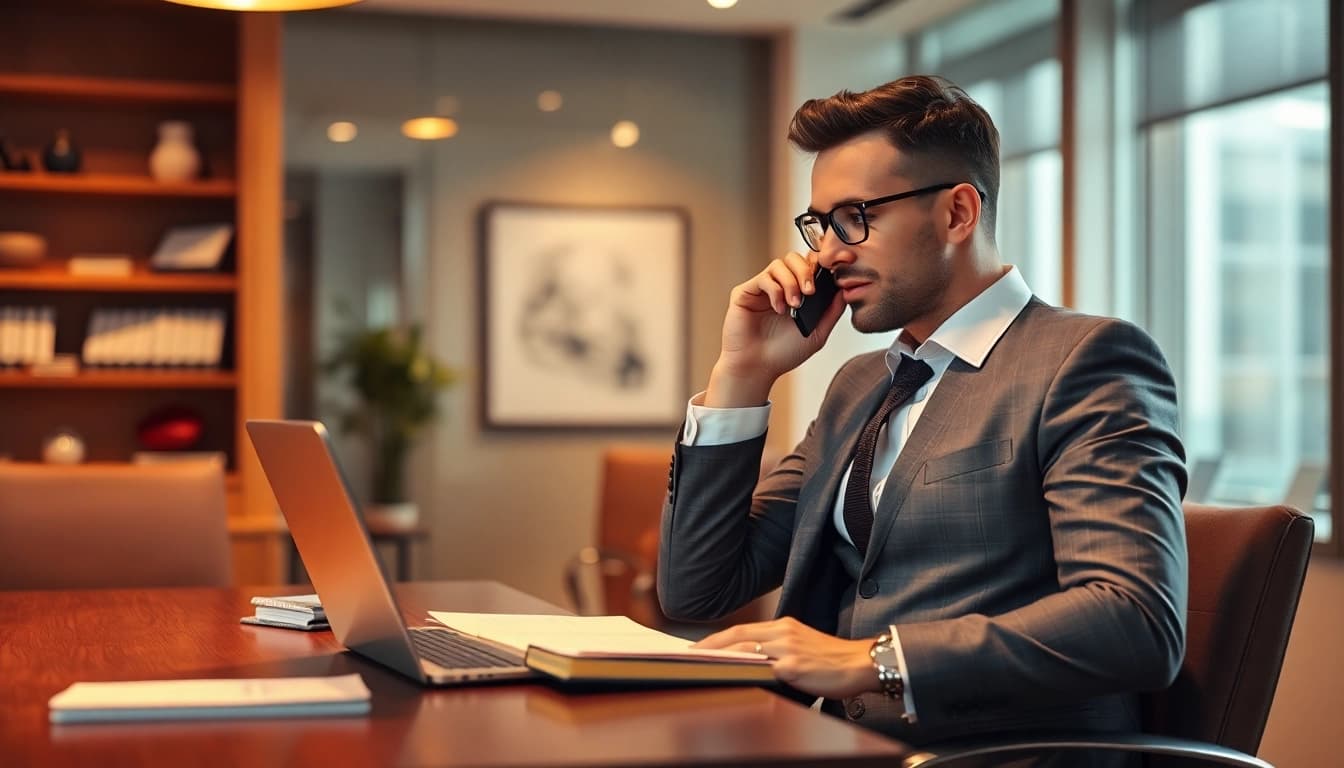 Headhunter Gastronomie im eleganten Büro bei der Ernennung von Führungskräften für die Gastronomie.