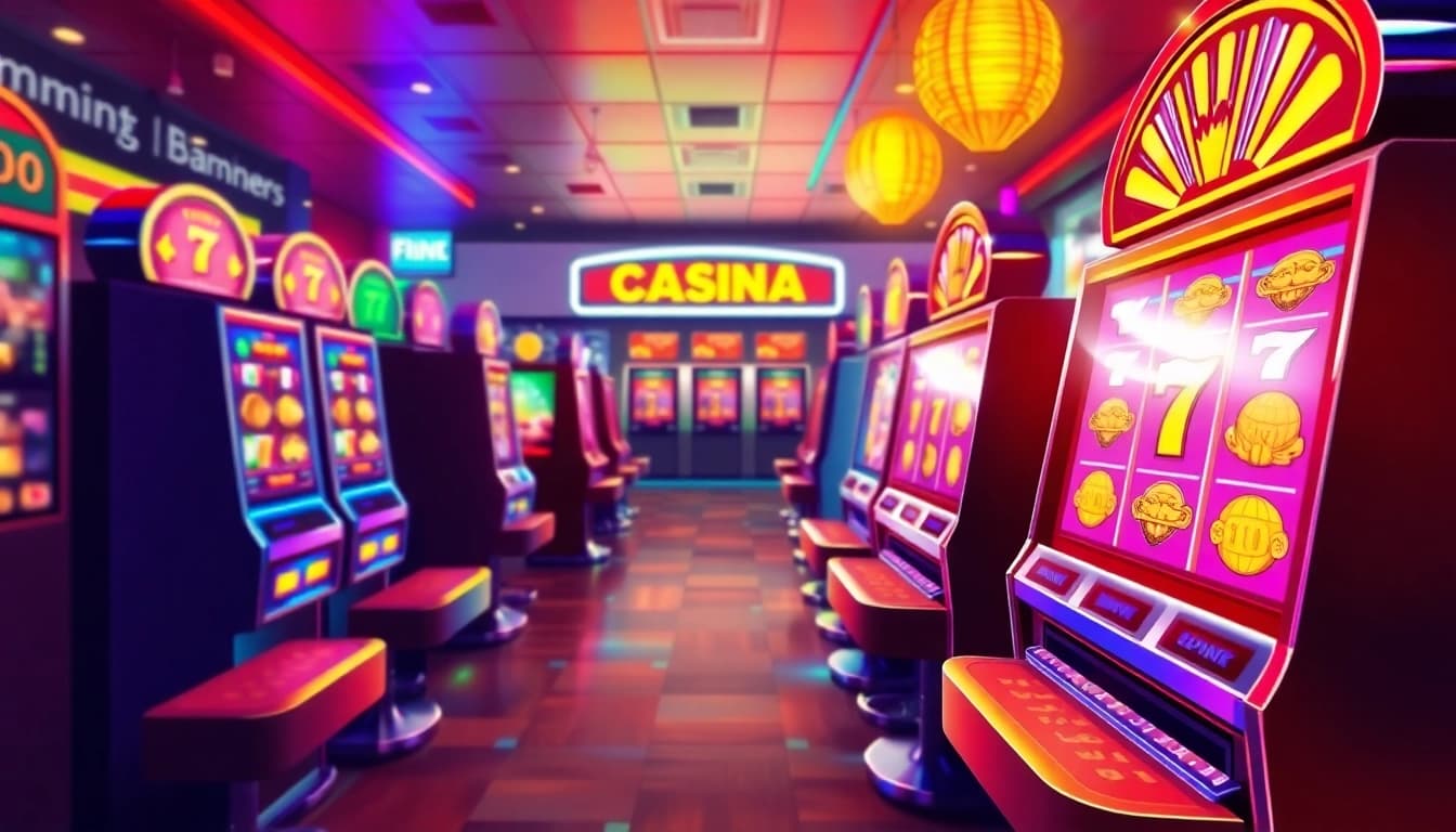 Explore new no deposit casino bonus codes Germany with vibrant slot machines and joyful gaming ambiance.