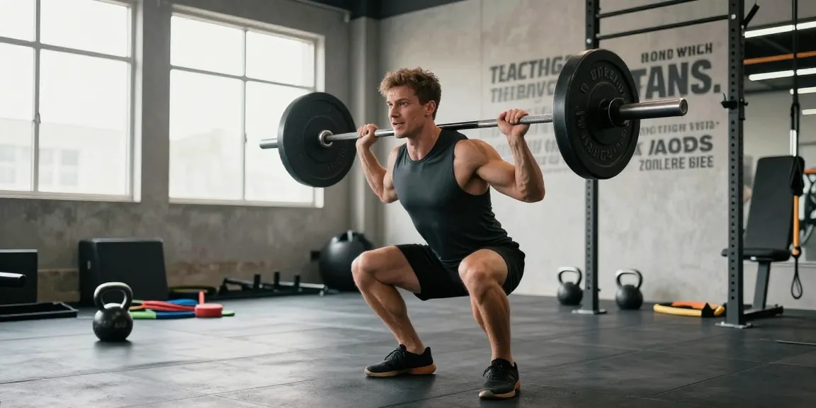 Bodybuilder, der in einem modernen Fitnessstudio trainiert und das Engagement von Anabolika Shop zur Stärkung der Fitness symbolisiert.