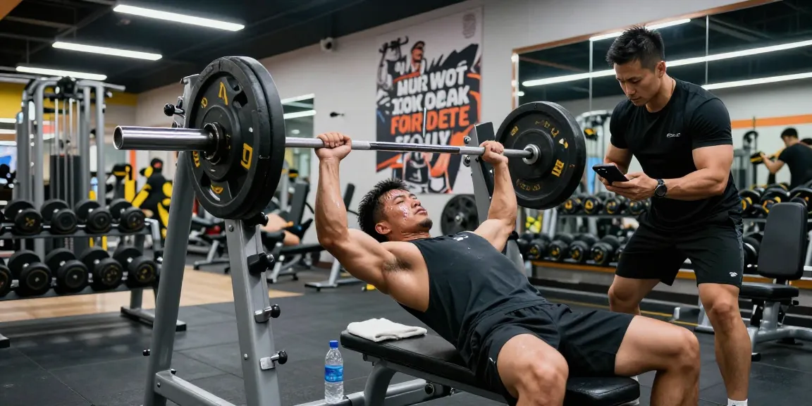 Bodybuilder trainiert im Steroidshop-Fitnessstudio, zeigt Stärke mit Gewichten und Motivation.