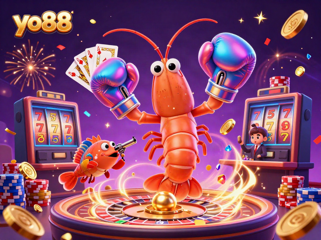 Experience winning moments with yo88’s vibrant casino scene featuring dynamic characters and game play.