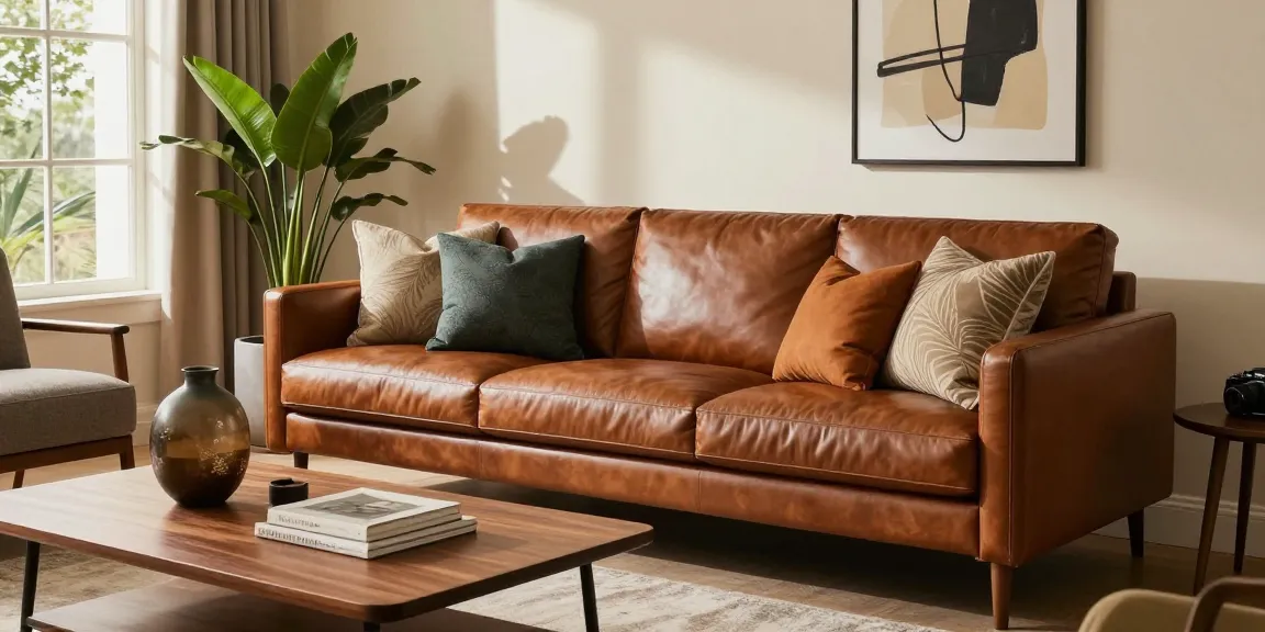 Baxter Sofa Preis, präsentiert in einem eleganten Wohnzimmer-Setup mit plüschigen Kissen, warmem Licht und stilvoller Dekoration.