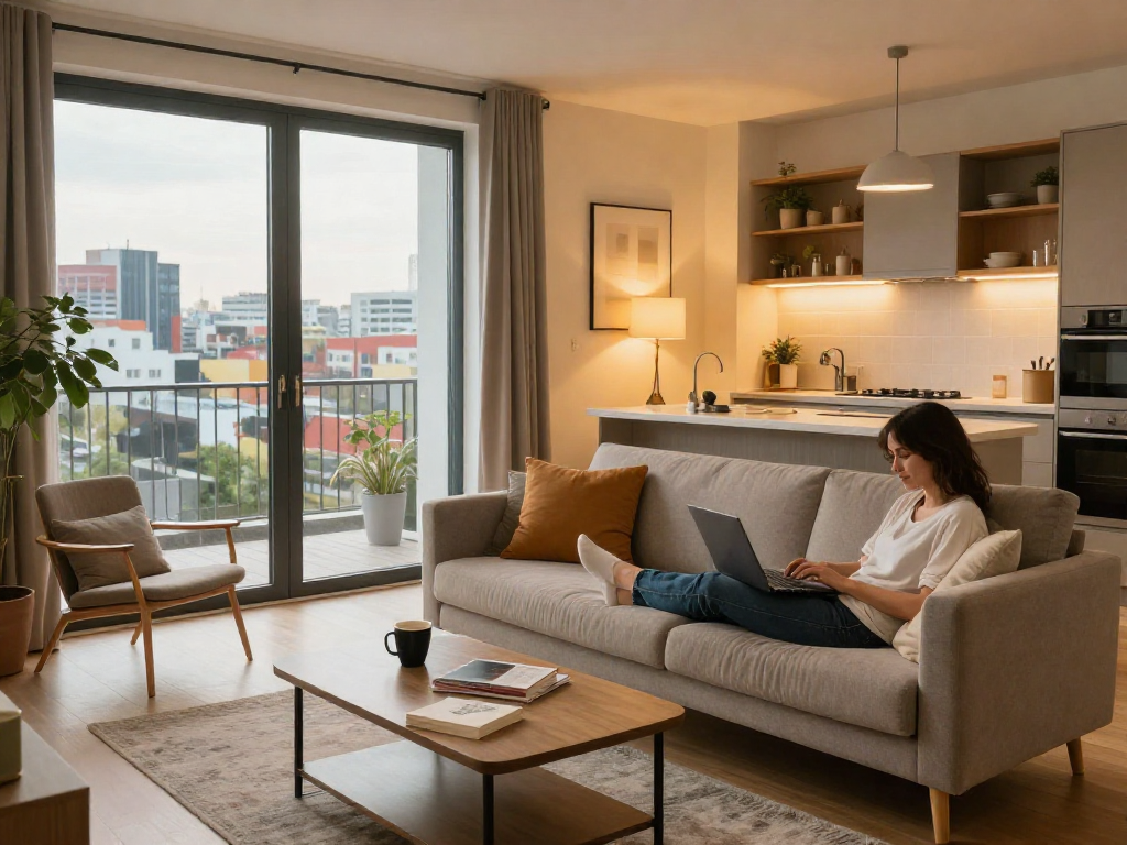 Monteurzimmer mieten Hannover in gemütlichem Apartment mit Stadtblick und moderner Ausstattung