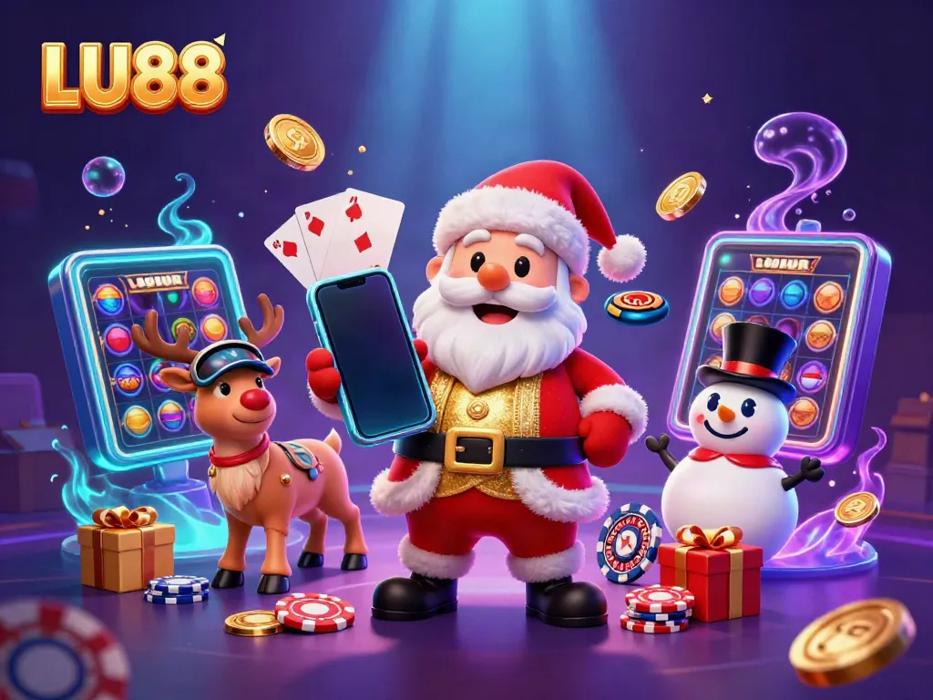 LU88 invites players to indulge in an exciting casino experience with vibrant slot games and festive elements.