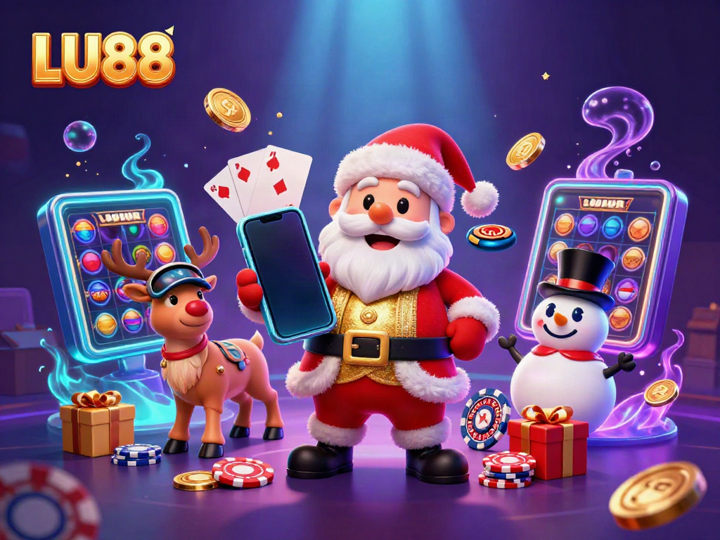LU88 invites players to indulge in an exciting casino experience with vibrant slot games and festive elements.