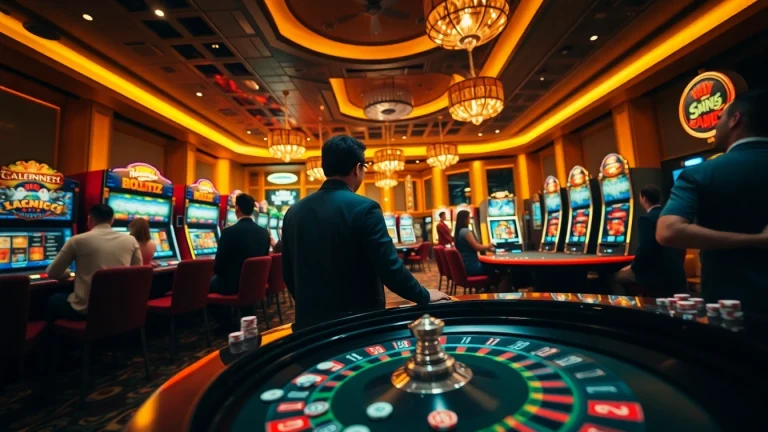 Exciting gameplay at deutsche casinos ohne lizenz with players engaging at slots and roulette.