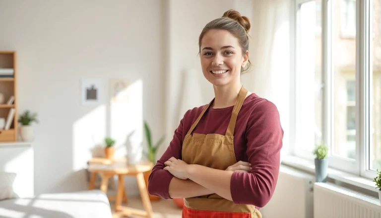 Hauswirtschaftskraft in Hameln organisiert ein modernes Zuhause mit Sorgfalt.