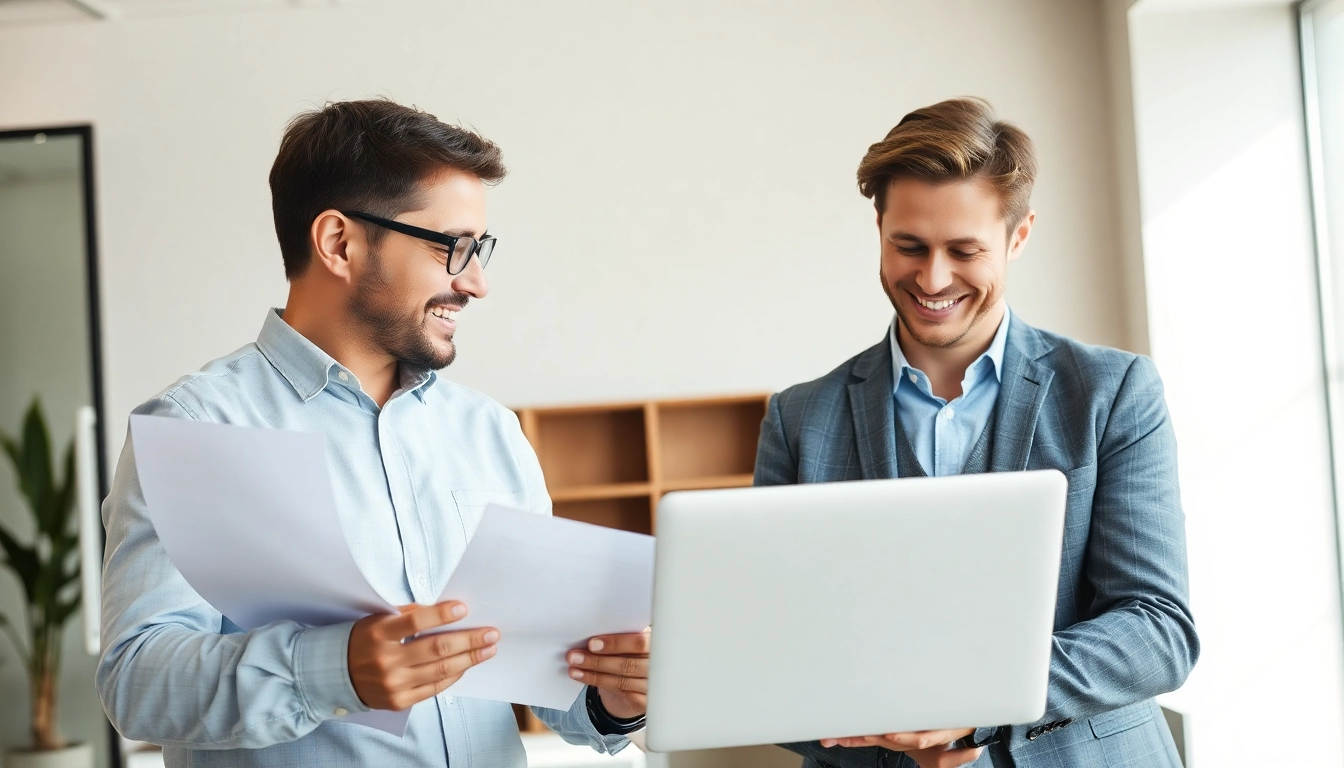 Headhunter Wolfsburg berät erfolgreich Klienten in einem modernen Büro über Karrieremöglichkeiten.