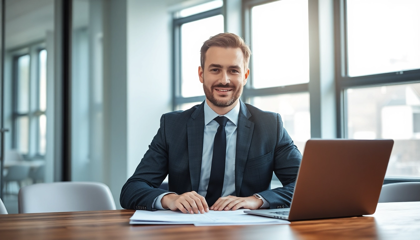 Headhunter Essen berät professionell Klienten in modernem Büro.