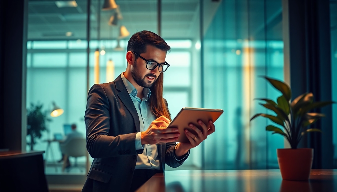 Beratungsszenario zur Personalvermittlung: zwei Fachleute diskutieren wichtige Themen.