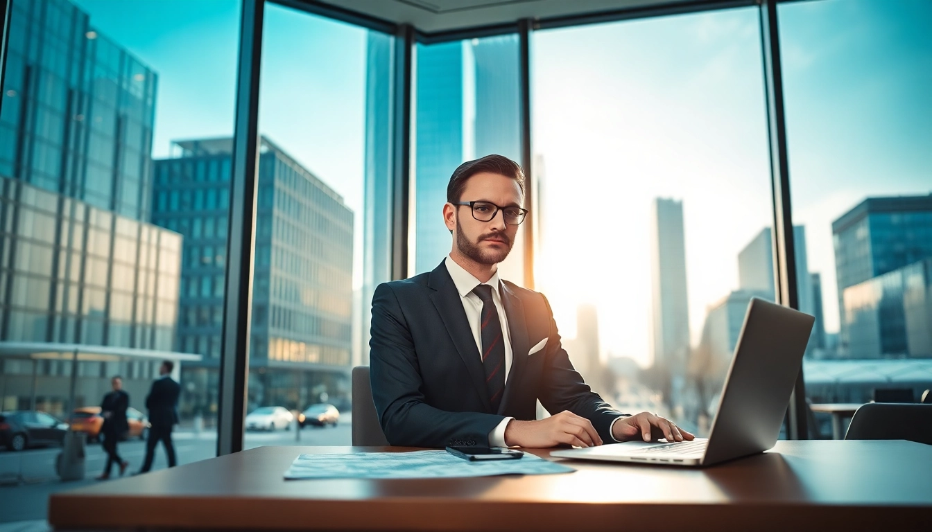 Headhunter Düsseldorf bei der Beratung von Führungskräften in einem modernen Büro.
