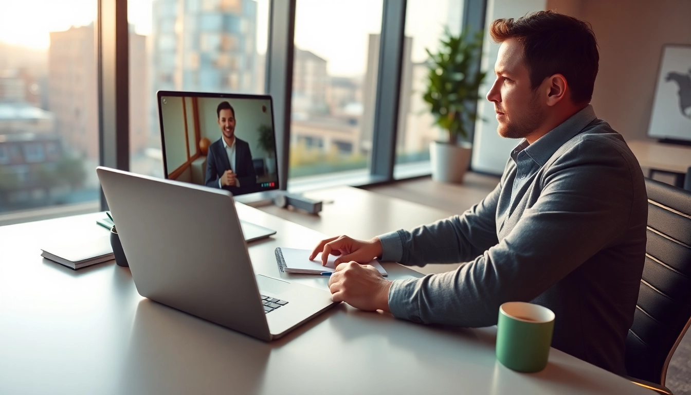Erfahrene Headhunter Erfurt bei der Beratung von Klienten in einer modernen Büroumgebung.
