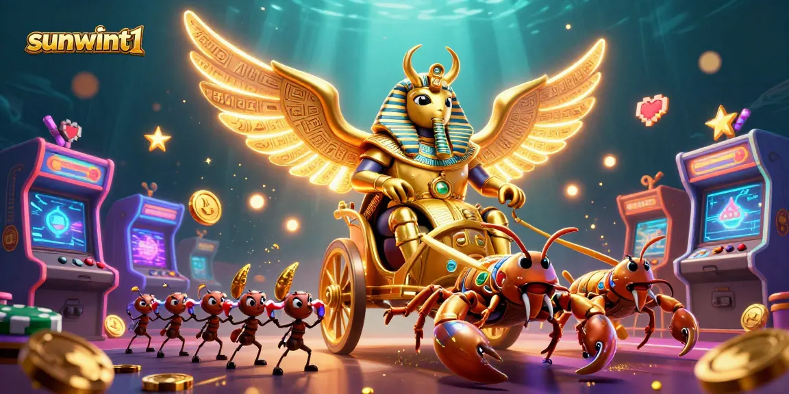 Engage with the captivating sunwint1 casino scene featuring gambling elements and vibrant 3D characters.