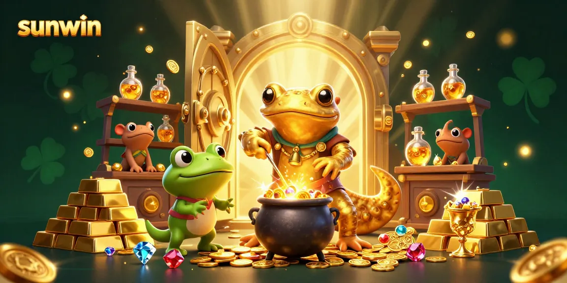 Experience the magic as sunwin transforms gameplay with thrilling casino elements in a vibrant alchemist scene.
